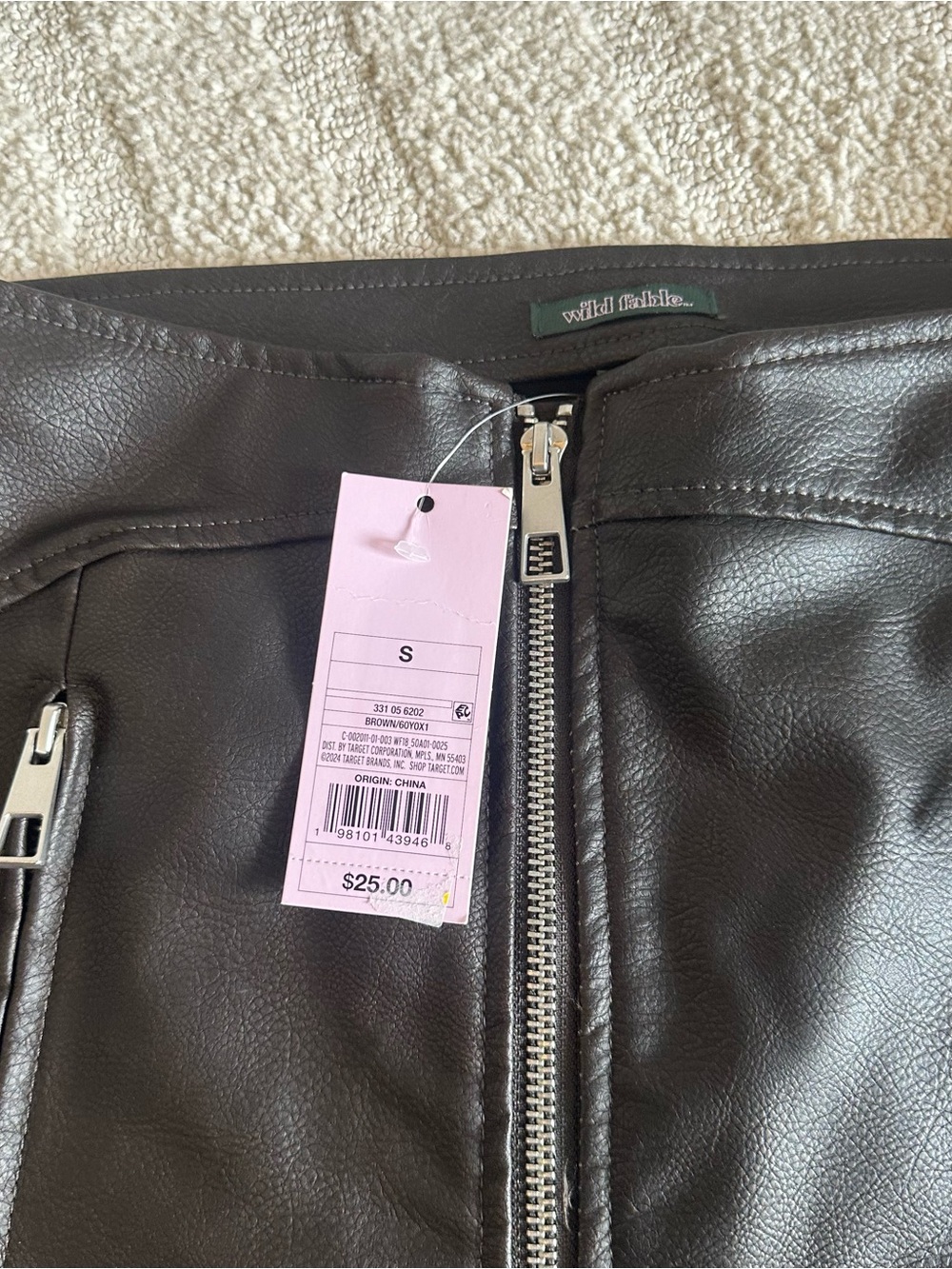 Wild Fable Black Faux Leather Mini Skirt - Picture 4 of 5